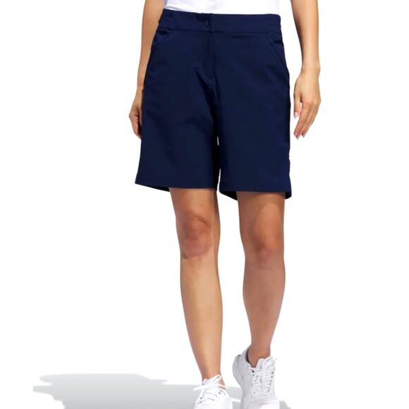 Adidas Women's Golf Cobalt Navy Ultimate 365 Bermuda Shorts Size M - Picture 1 of 9